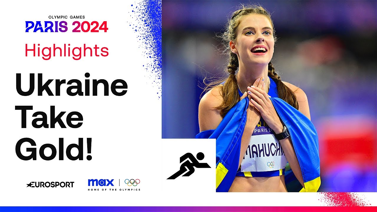 Ukraine's Yaroslava Mahuchikh takes gold in the women's high jump final 🇺🇦 | #Paris2024 #Olympics