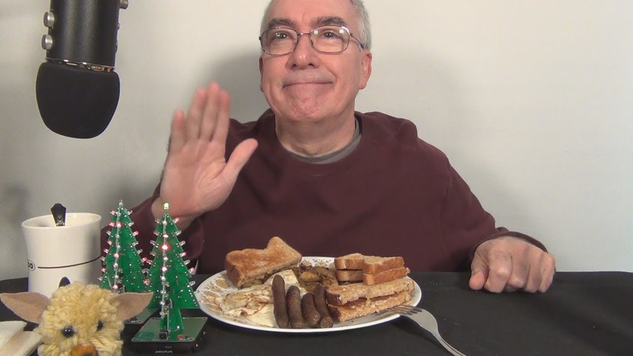 ASMR Eggs Home Fries Sausages Toast Breakfast
