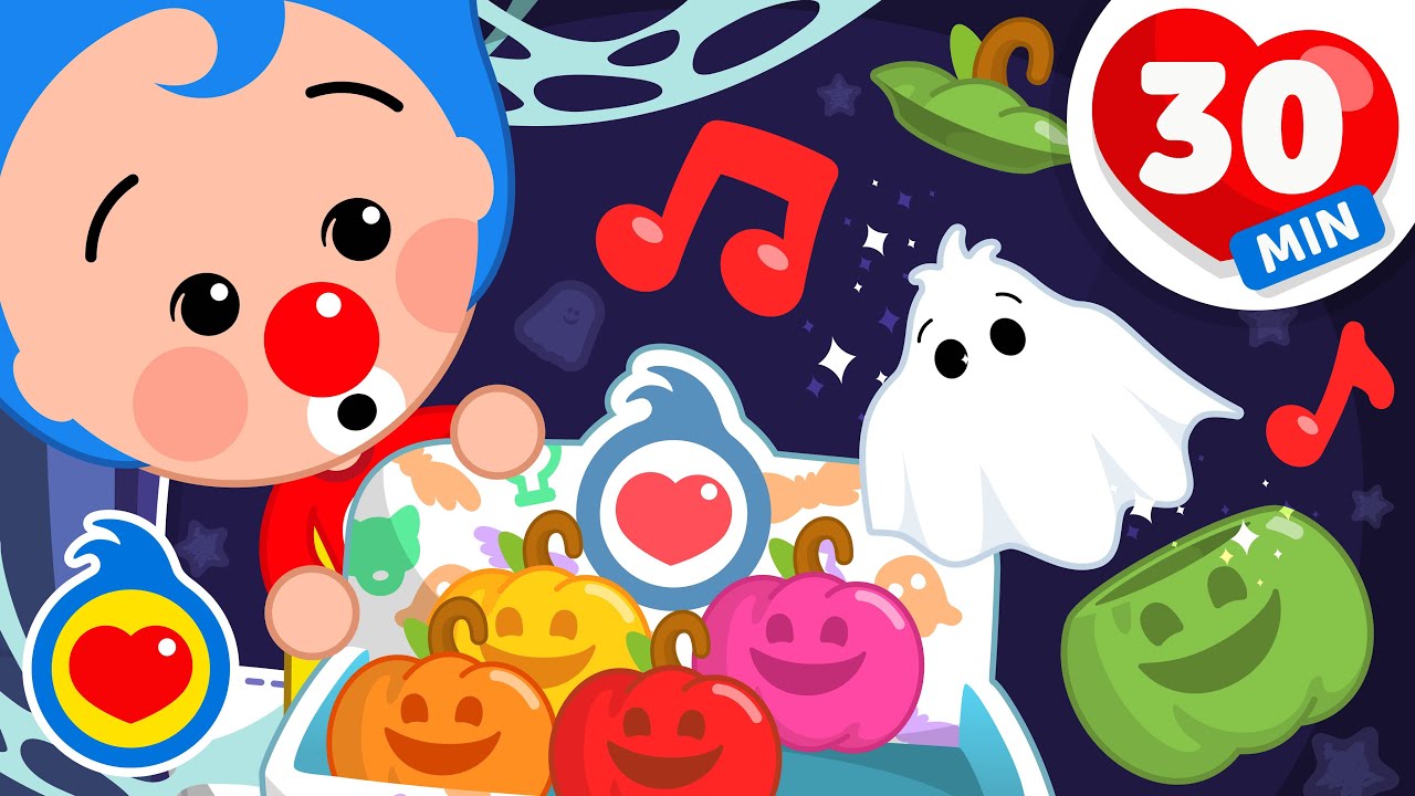 Abóboras Surpresa de Halloween 🎃✨ e +  30 minutos de Música Infantil com Um Herói do Coração ❤️