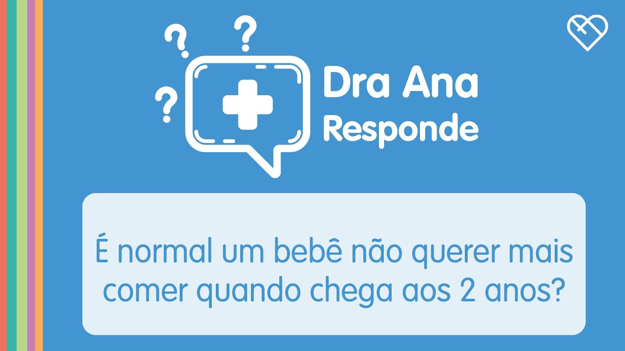 É normal um bebê não querer mais comer quando chega aos 2 anos?