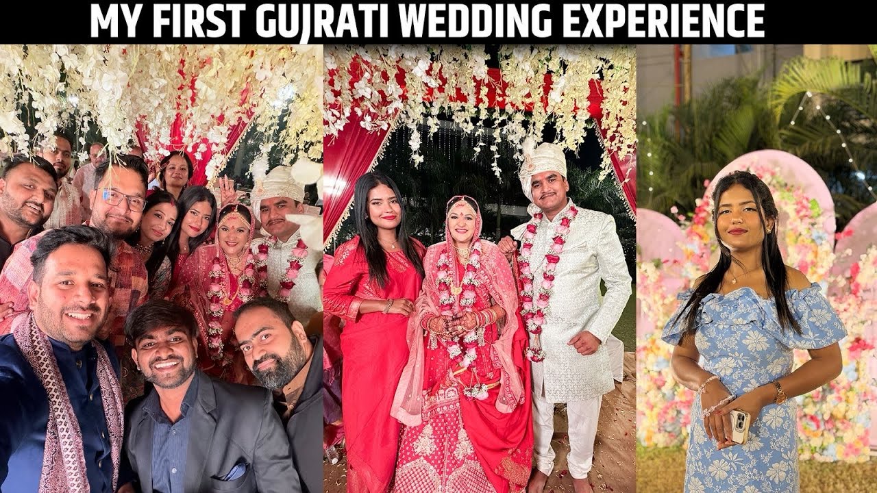 My FIRST Gujrati Wedding Experience✨ | Anirudhh bhai ki shadi