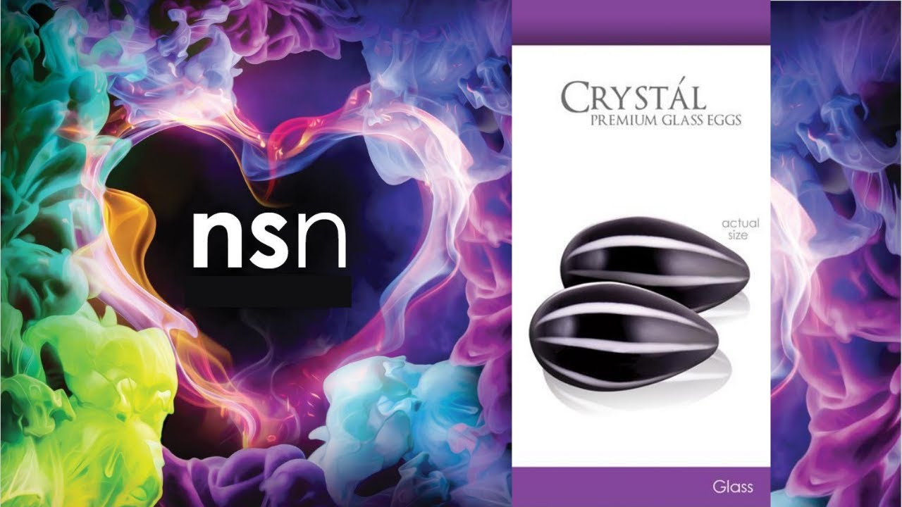 Вагинальные шарики Crystal Kegel Eggs из стекла NS Novelties