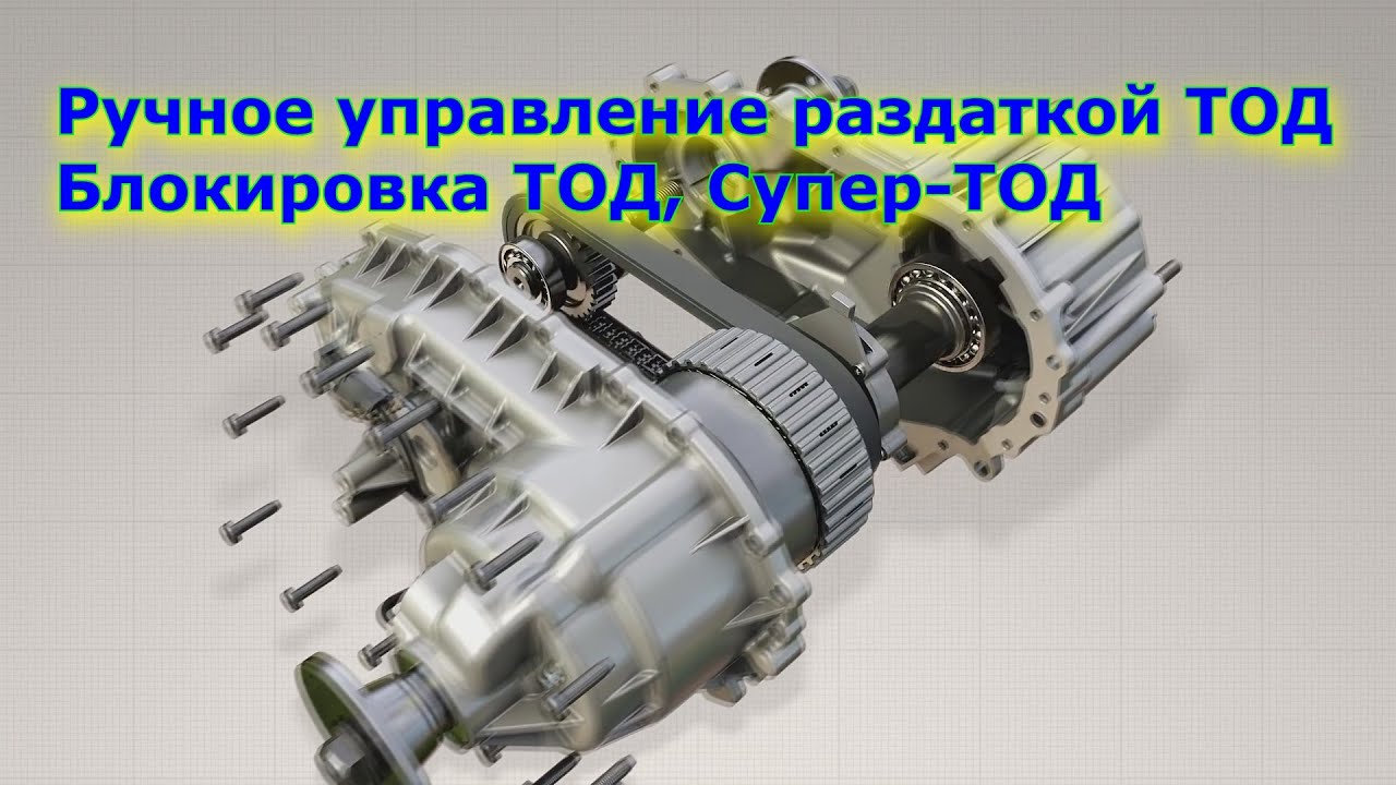 Ручное управление раздаткой ТОД, Блокировка ТОД, Супер-ТОД