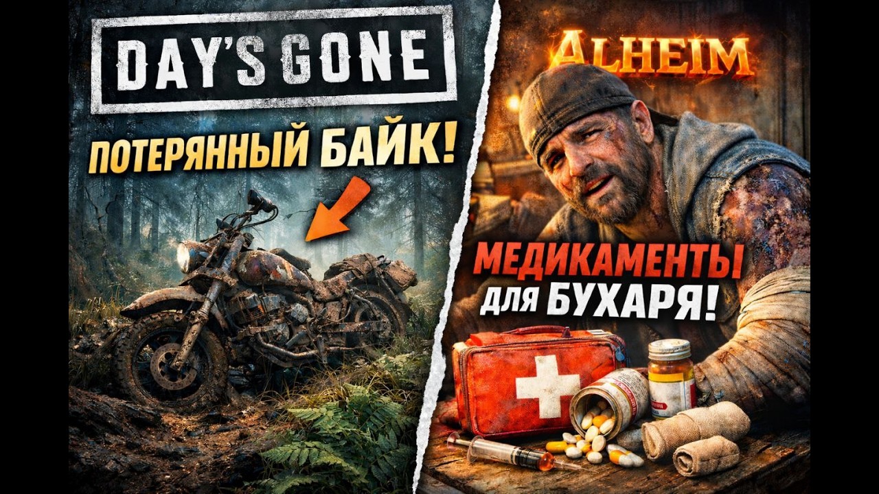 ПОТЕРЯНЫЙ БАЙК И МЕДИКАМЕНТЫ ДЛЯ БУХАРЯ!  : Прохождение DAYS GONE №2