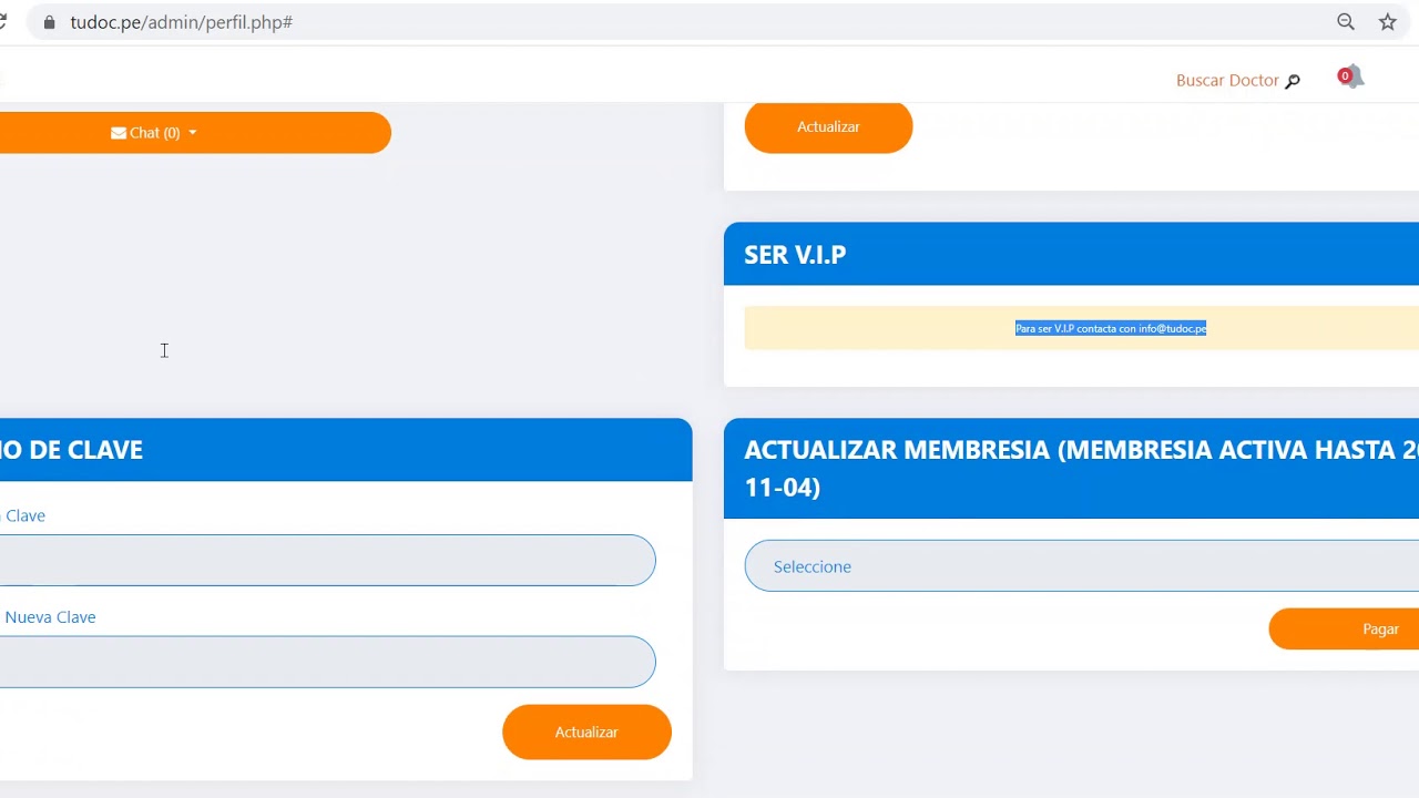 Perfil panel m&eacute;dico TuDoc