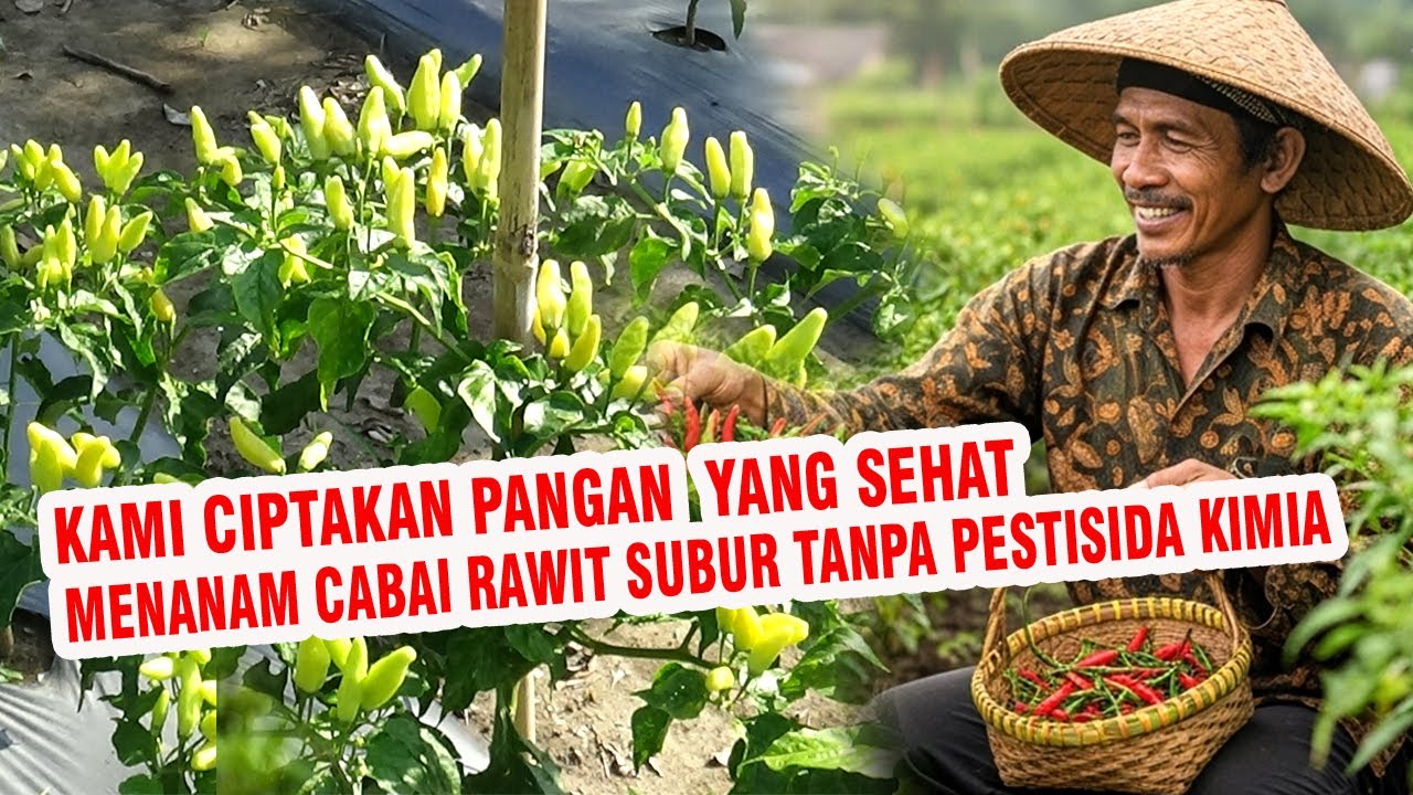 CARA MENANAM CABE RAWIT ORGANIK TANPA BIAYA MAHAL TANPA  PESTISIDA BUAH SUPER LEBAT