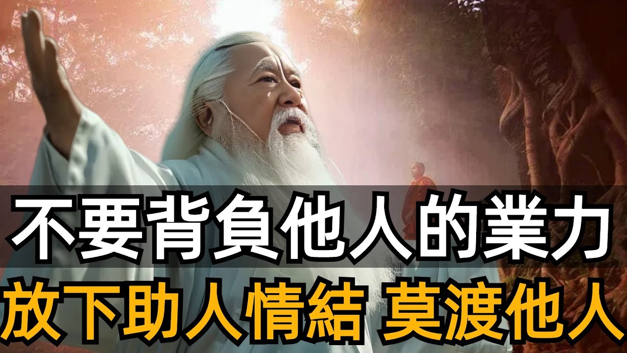 千萬不要幹涉他人的因果，背負他人業力，如何做到不被別人的業力影響？只需做到三點！#zen #禪 #修心思維