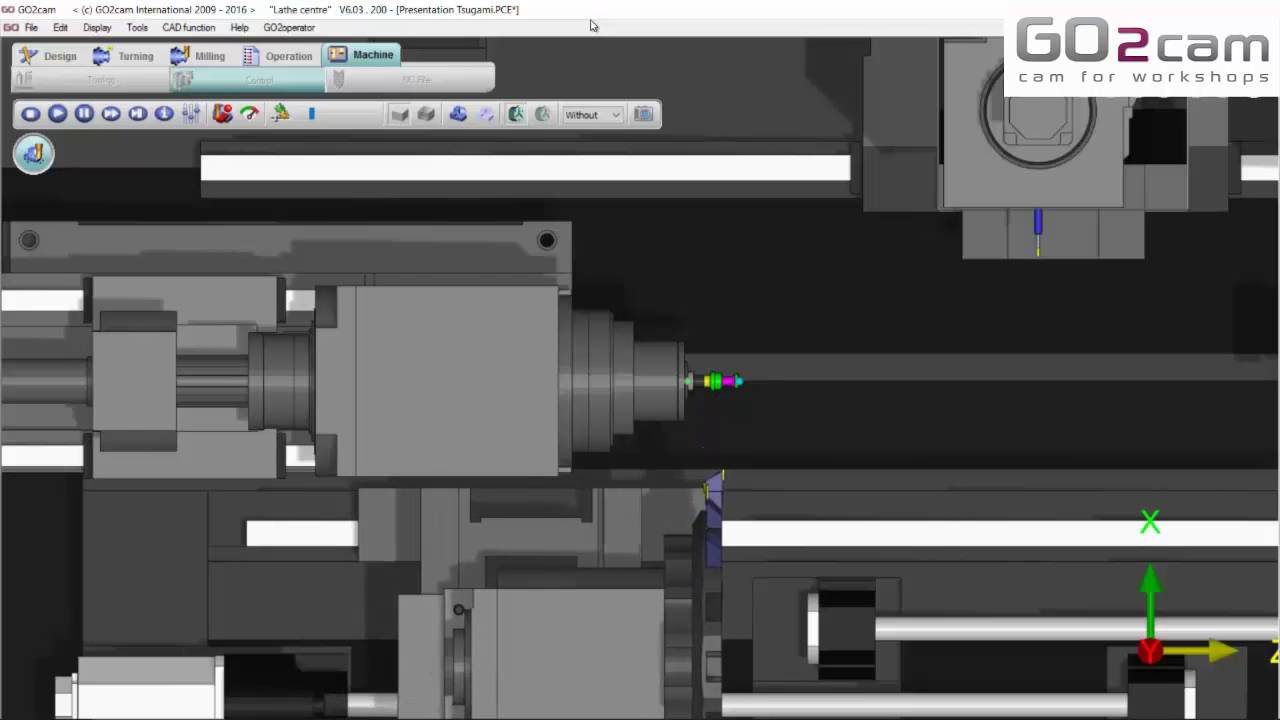 GO2cam - Tsugami Machine Tool Environment
