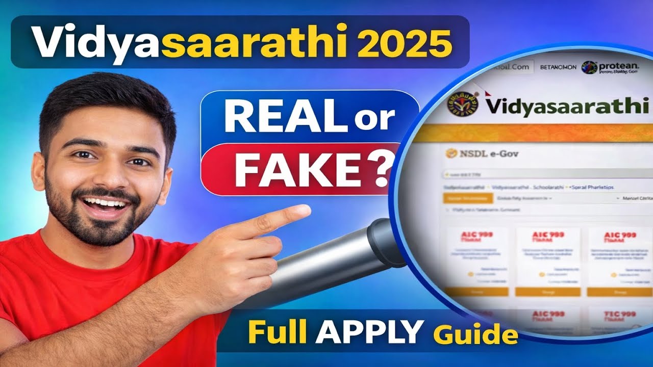 Vidyasaarathi Scholarship Portal | Corporate & Govt Scholarships | Full Tutorial