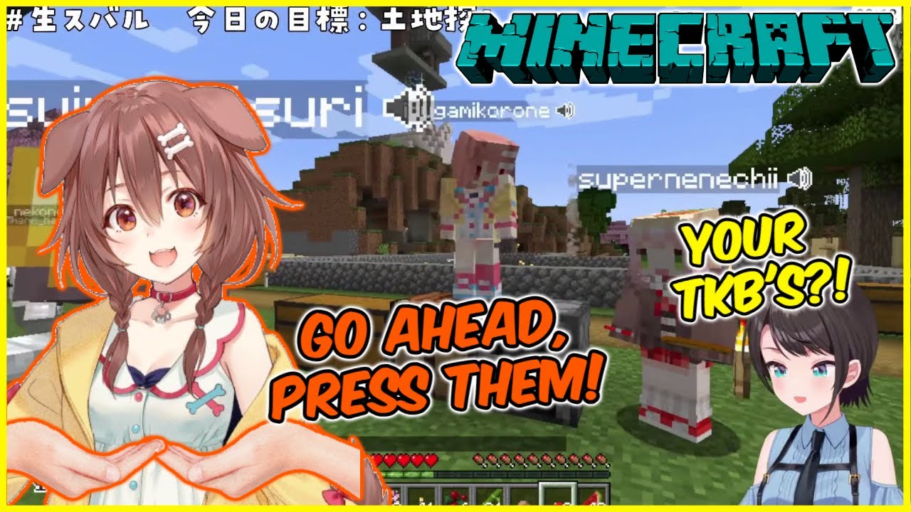 [Minecraft] What Comes Out of Korone When You Push Her 