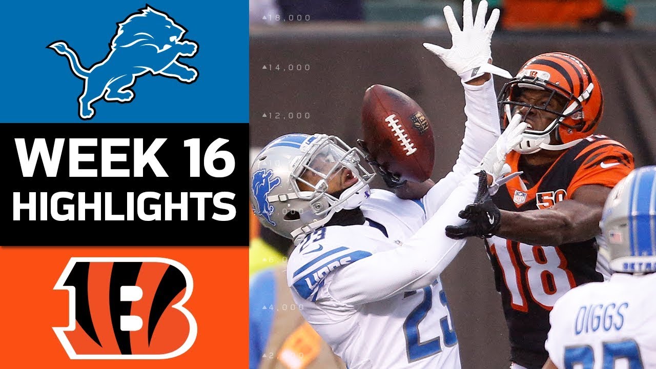Lions vs. Bengals | NFL Week 16 Game Highlights