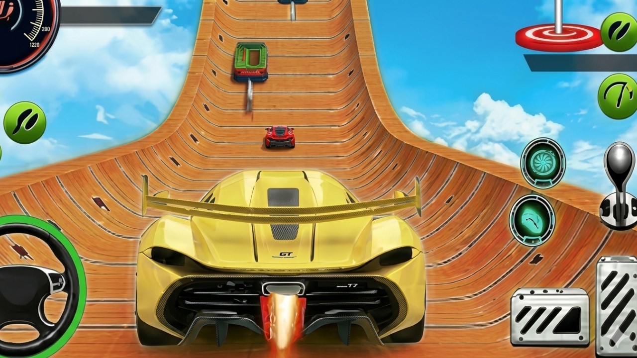 Mega Ramp Monster Car Racing 3D - Extreme Car Stunts - Gameplay Part 02