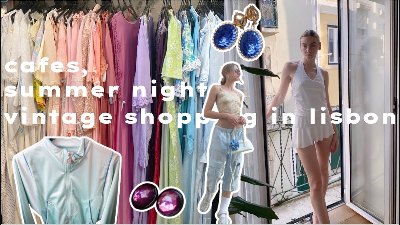 COME THRIFT WITH ME IN EUROPE | vintage shopping in lisbon, portugal :)