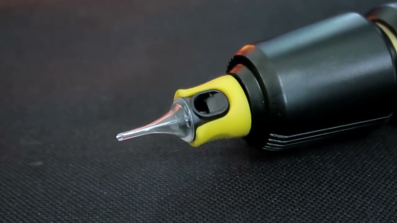 Stigma Silicone Tattoo Finger Ledge Cartridges with Owen Wireless  Machine EM149
