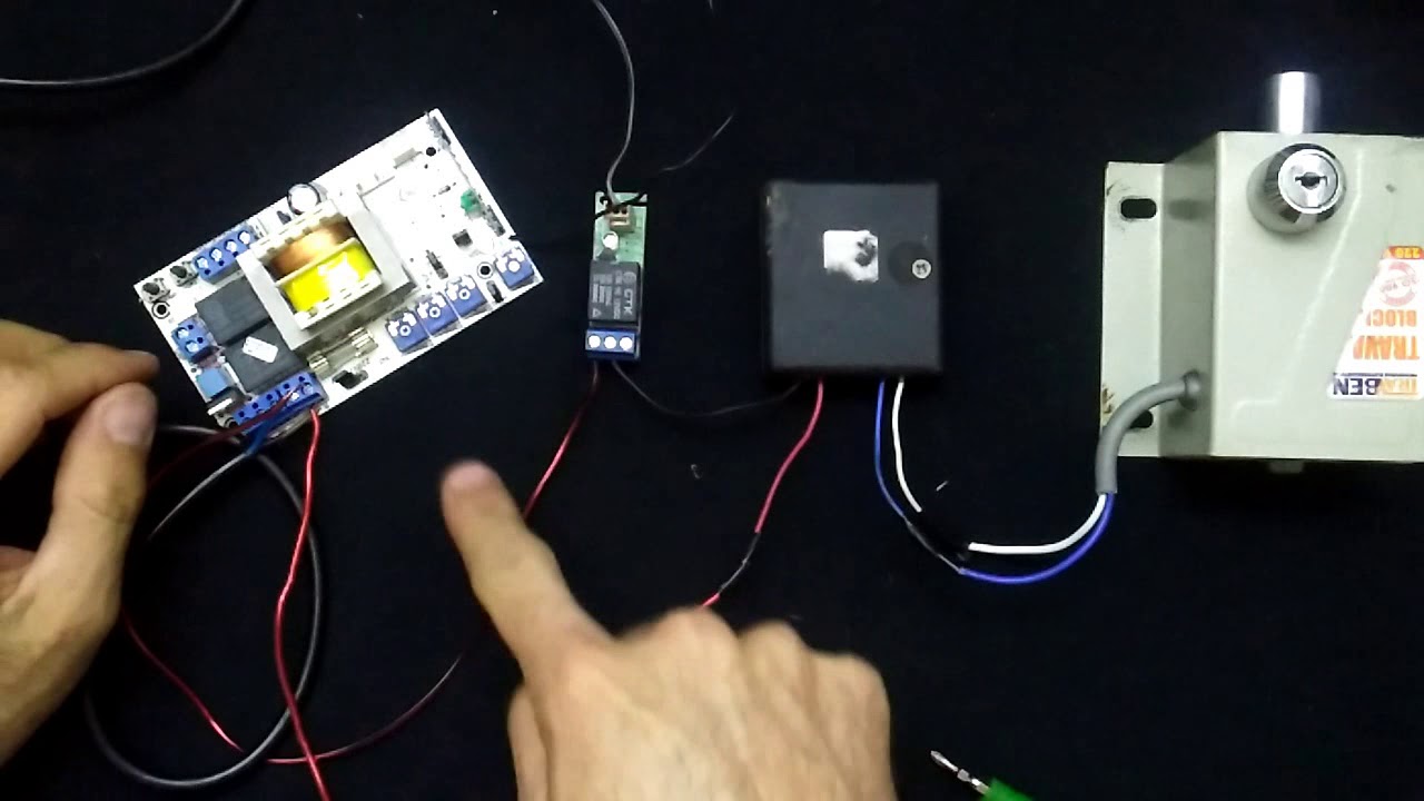 Como ligar trava de portão de forma simples.