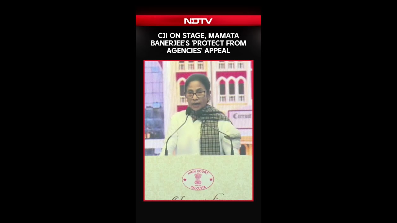 Chief Justice On Stage, Mamata Banerjee's 'Protect From Agencies' Appeal