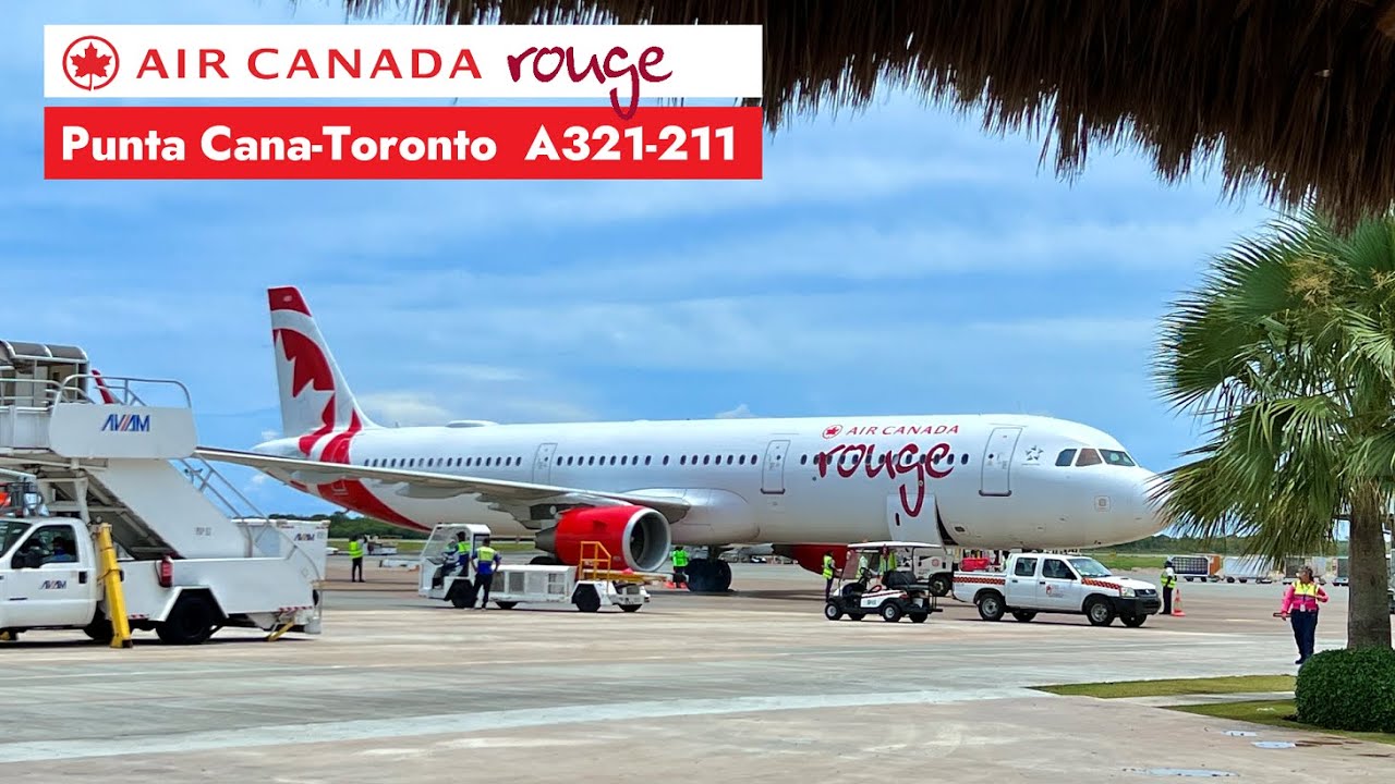 Air Canada Rouge Flight AC1795 | Punta Cana to Toronto | A321-211