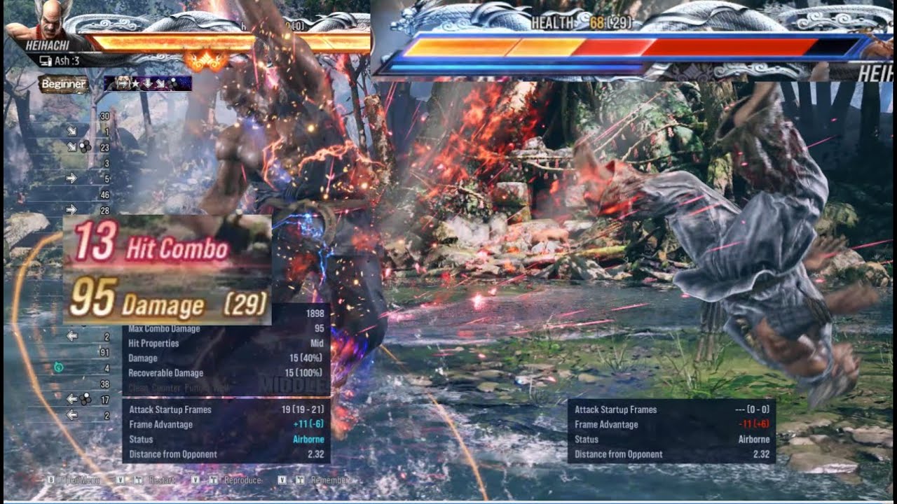Heihachi hellsweep combos (112 damage) -Tekken 8