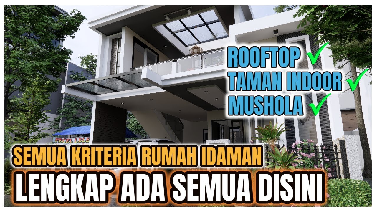 Rumah 7x12 paling menarik: ada apa tuh diatas garasi nya