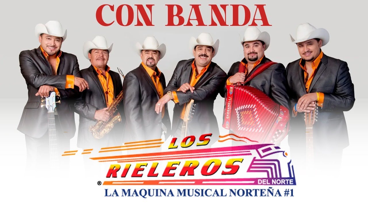 LOS RIELEROS DEL NORTE con BANDA PUROS HITAZOS [ MIX BANDA] Morena Music