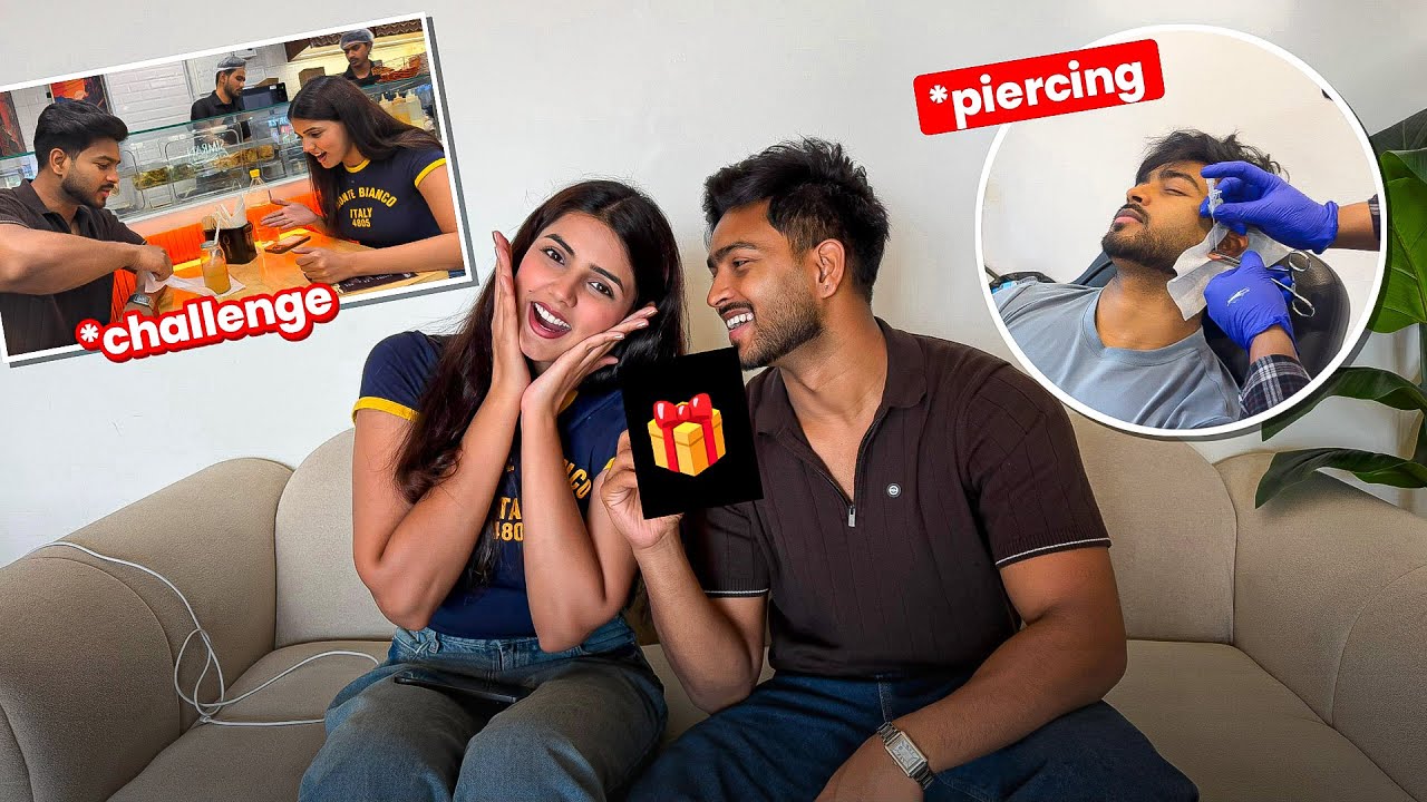 Muskan ke trip se aate hi Valentine ka gift de diya🎁♥️