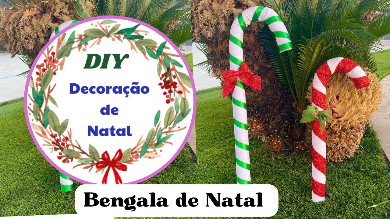 DIY reaproveitando objetos-♻️bengala feita de espaguetes de piscina ♻️reciclagem♻️arte de natal 🎄