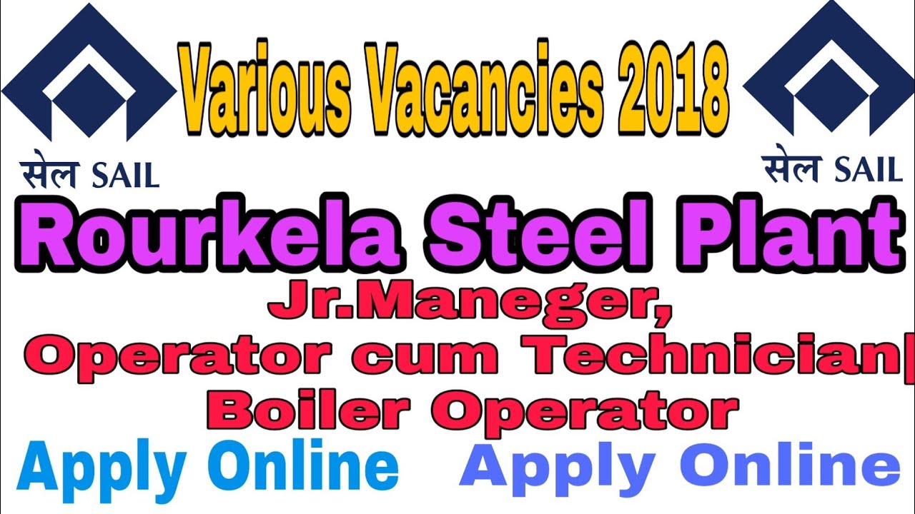 Recruitment for SAIL ||Jr. Maneger ||Operator Cum Technician