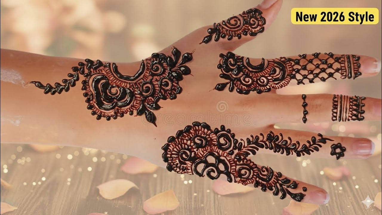  😍Latest Back Hand Mehndi Design 2026 | New Henna ❤️|easy and simple mehndi design ✨