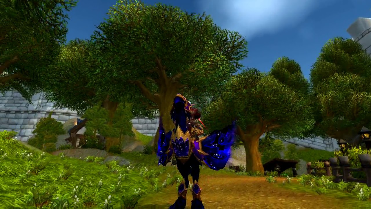 World of Warcraft  New Mount from Allied Race Void Elf Starcursed Voidstrider