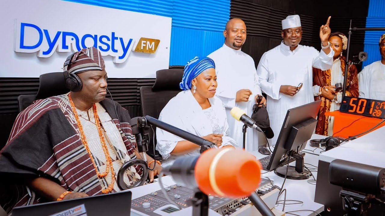 Alaafin Iku Baba Yeye, interview with Tope Agboola at Dynasty Fm 89.9 Studio For Ramadan Lecture  