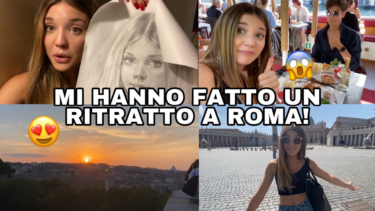 MI HANNO FATTO UN RITRATTO A ROMA?! - Vlog 14-8-20 ♕