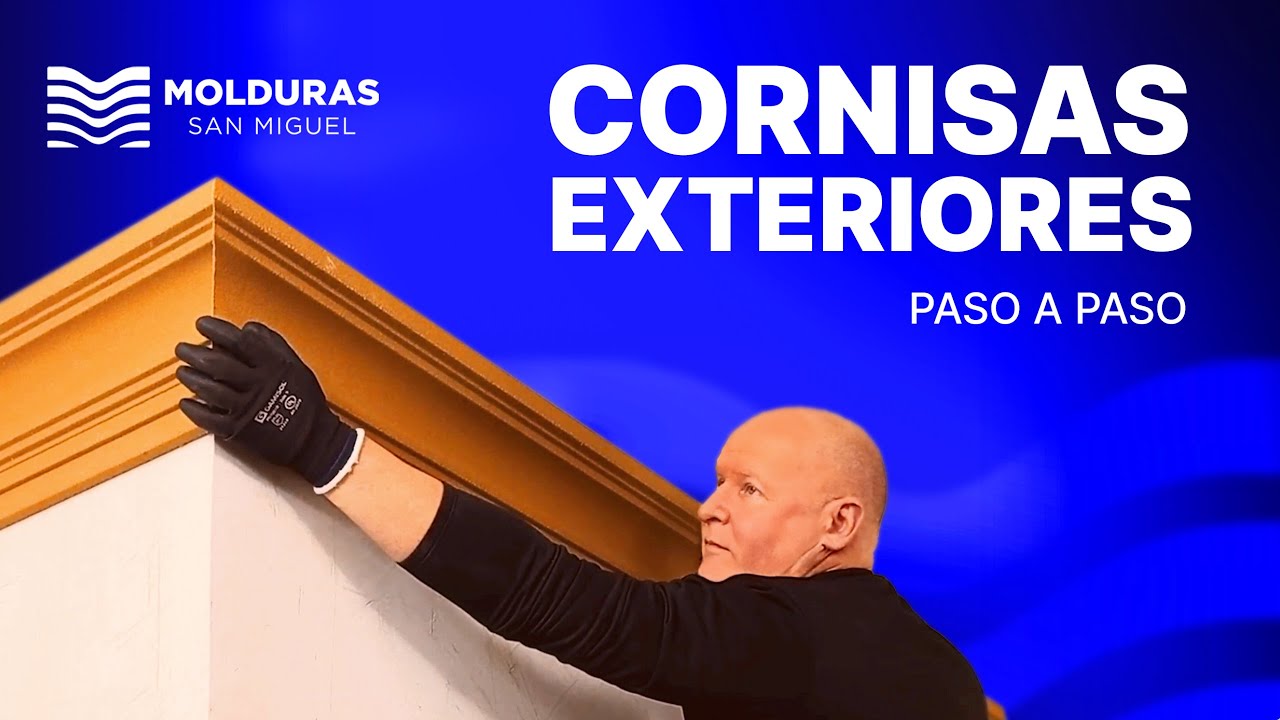 Cómo instalar cornisas exteriores de EPS paso a paso | Kit de instalación Molduras San Miguel