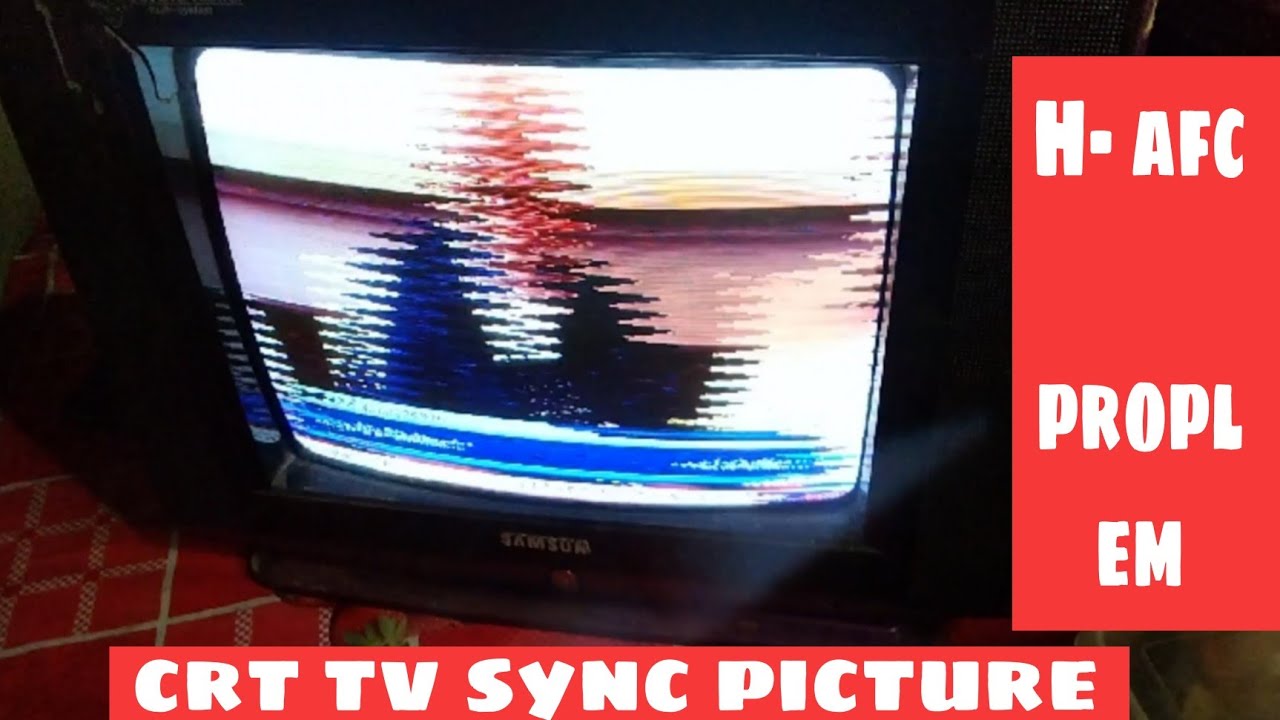 Crt china tv sync picture📺। Crt tv H- AFC problem 🔥