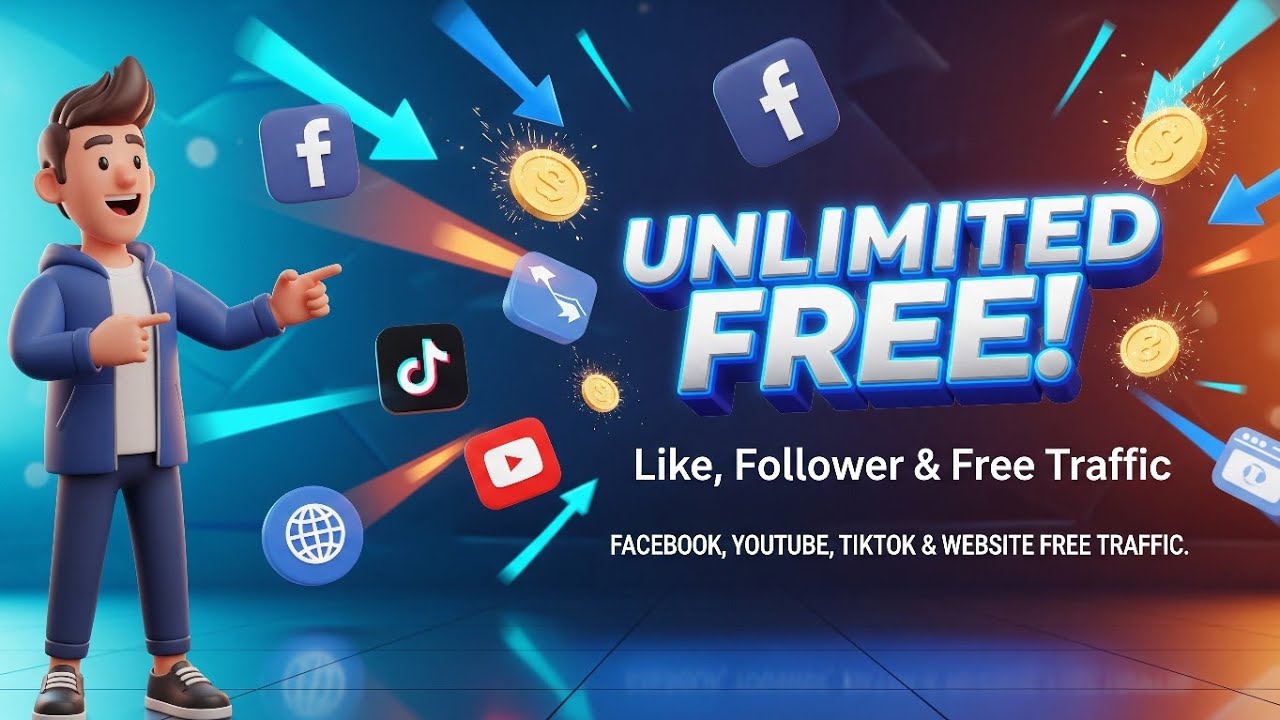 Boost your Website & Social Media Traffic for FREE - 2026 Secret Method!  No Bot 100% Real!
