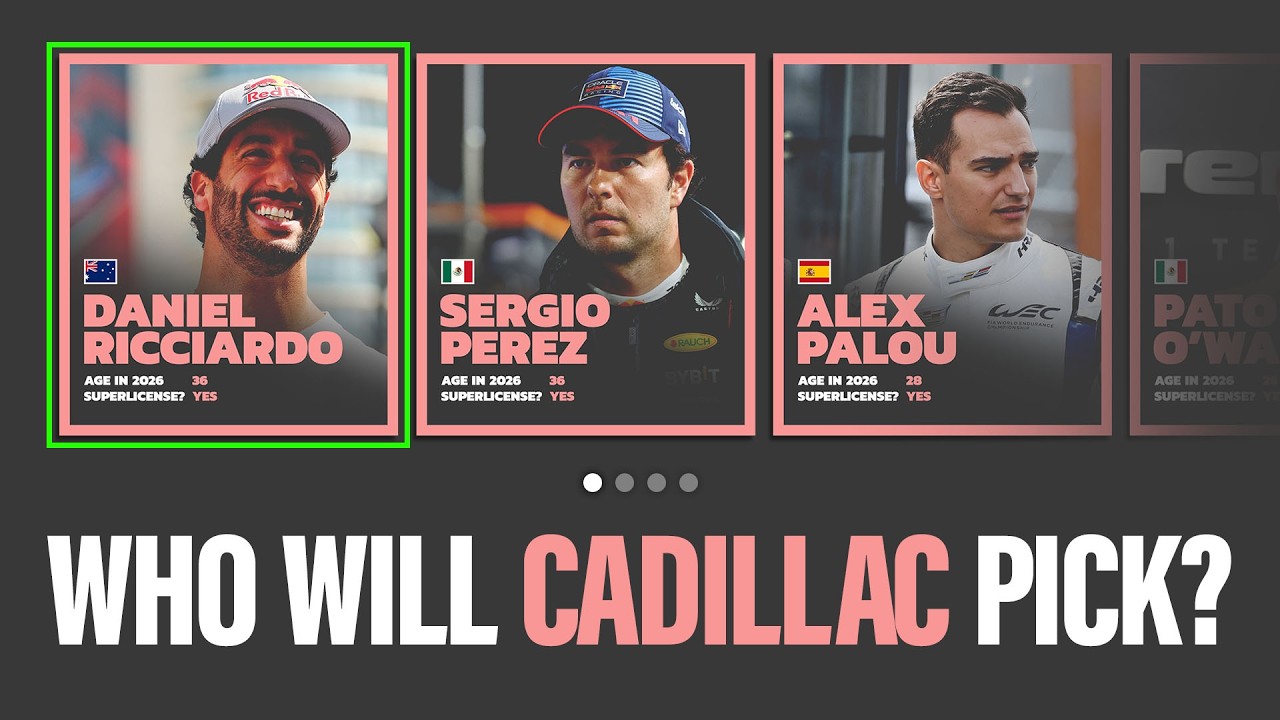 The 11 Drivers Cadillac Must Consider For Their 2026 Formula 1 Team