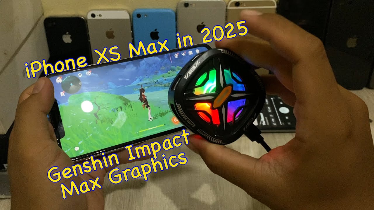 STILL CAPABLE! || iPhone XS Max Genshin Impact Max Graphics Game Test with Cooling in 2025