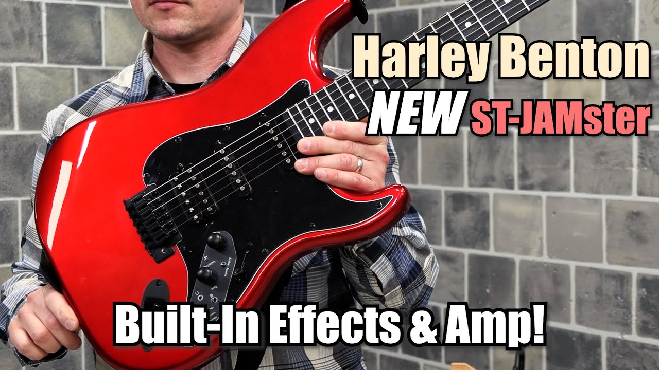 NEW Harley Benton ST-JAMster SCA Guitar Review (THIS HAS BUILT-IN EFFECTS!!)