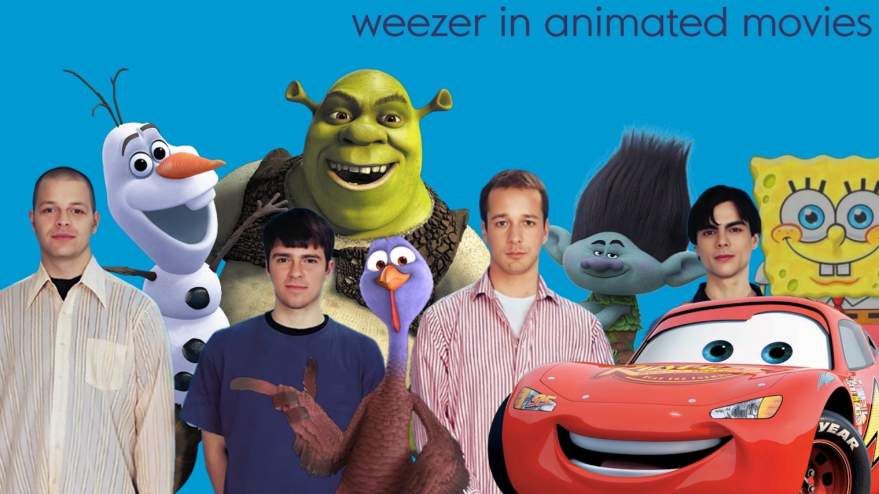 Weezer in Shrek (and other animated movies too)