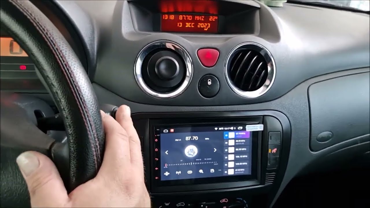 Citroen C2 οθονη Android 12 8 core Target acoustics. Διατηρηση εργοστασιακου menu settings ωρα κλπ..