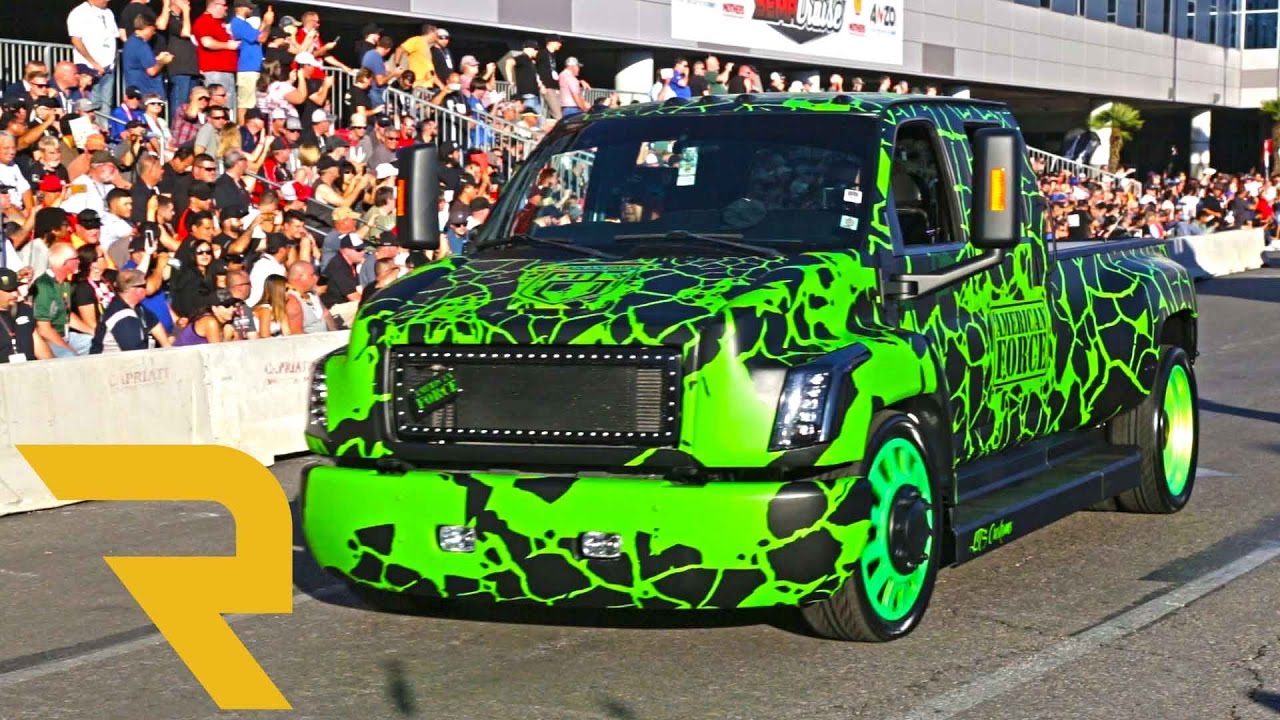 Leaving SEMA Show 2016 - JUST TRUCKS!