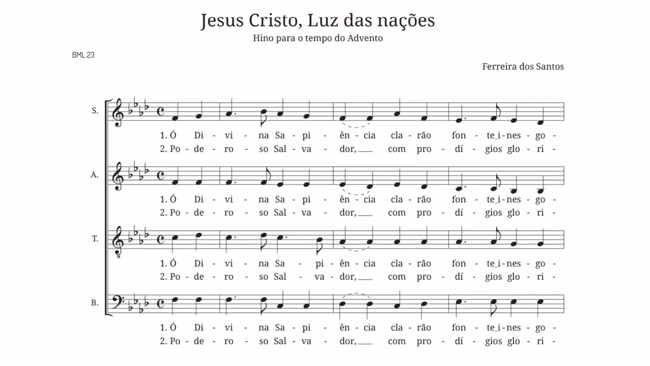 Jesus Cristo , Luz das nações - F. Santos