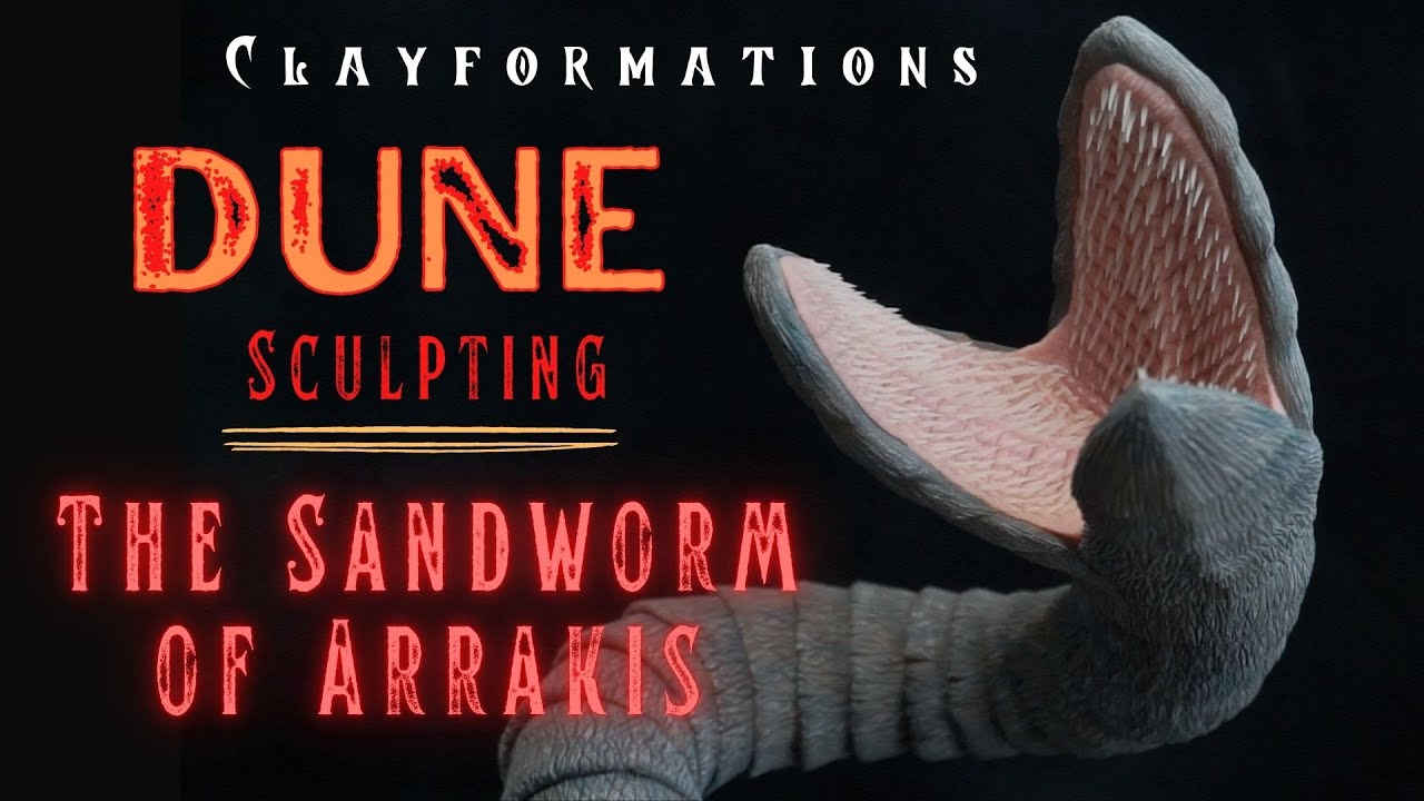 Shihulude Sand Worm of DUNE - Polymer Clay Sculpture Tutorial