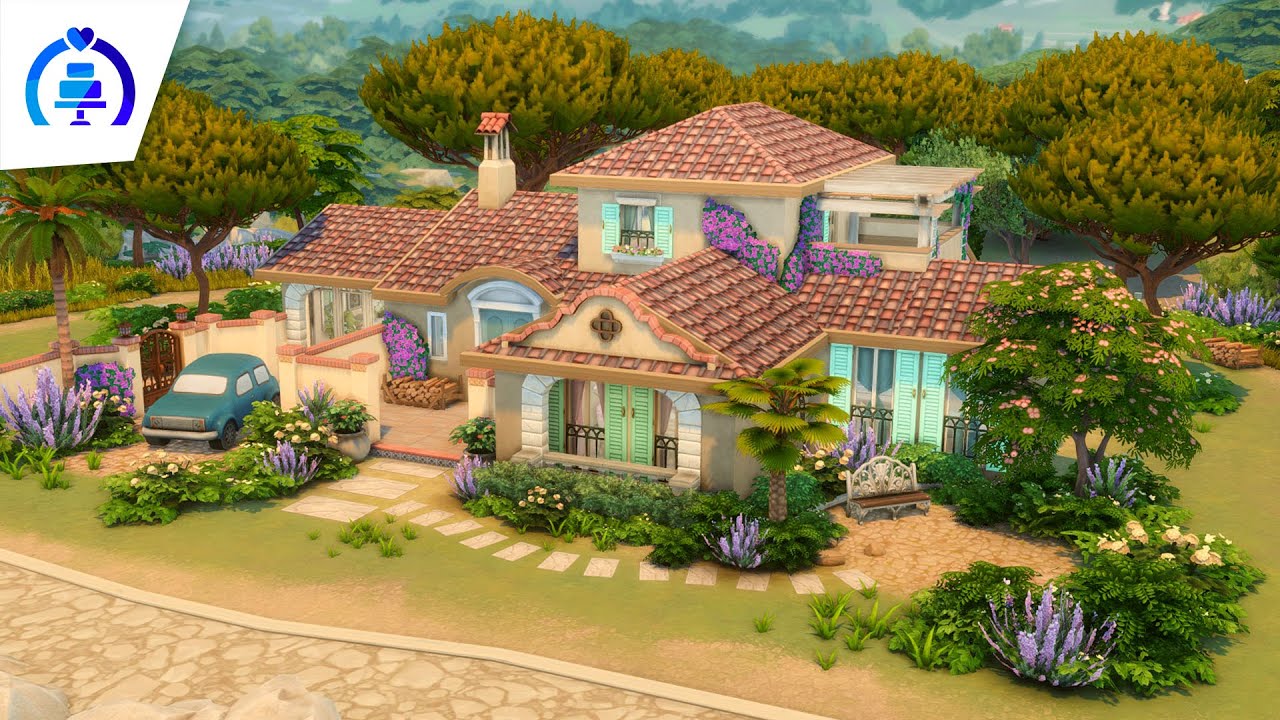 Colorful Tartosa Family Home // The Sims 4 Speed Build