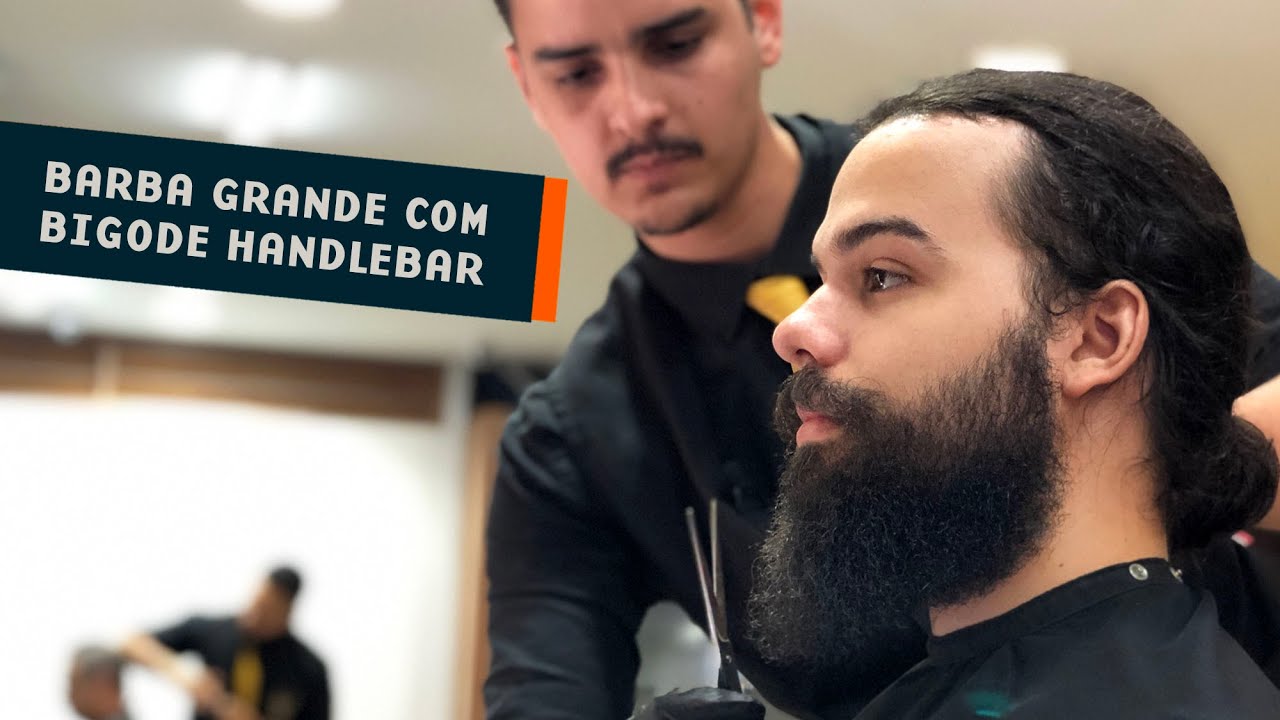Como Aparar uma Barba Grande com Bigode Handlebar | Confraria da Barba