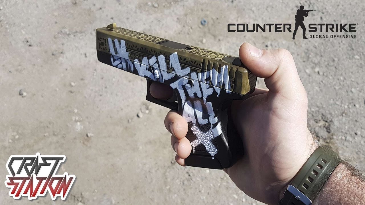 How to make Glock 18 Wasteland Rebel from CS:GO DIY Free templates
