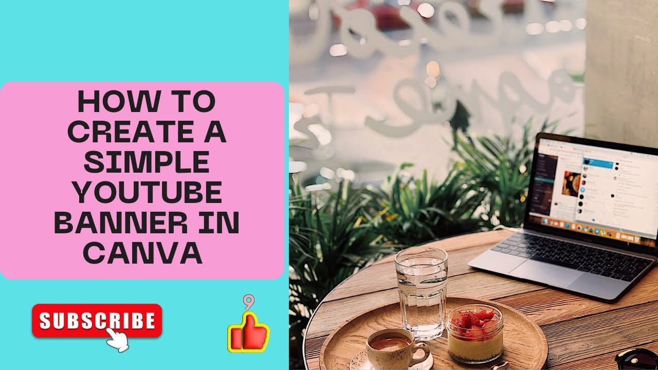 How to make a simple youtube banner in CANVA