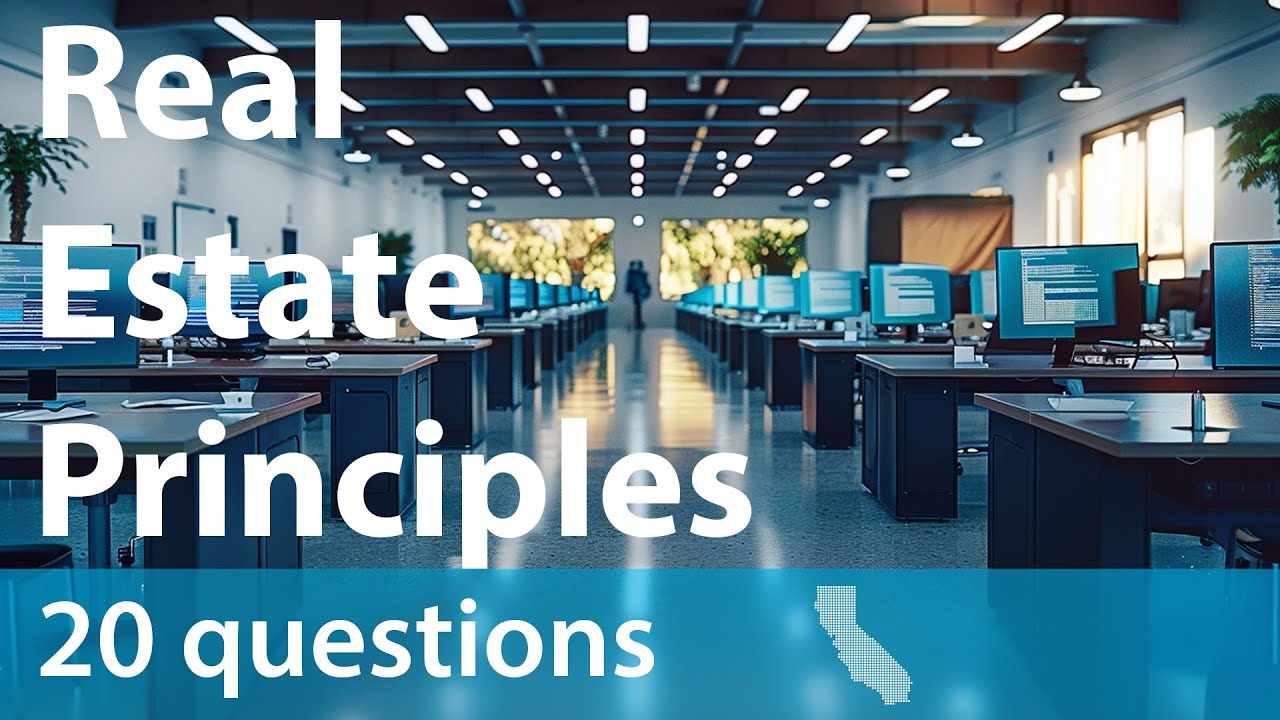 California Real Estate Exam 2024- Real Estate Principles