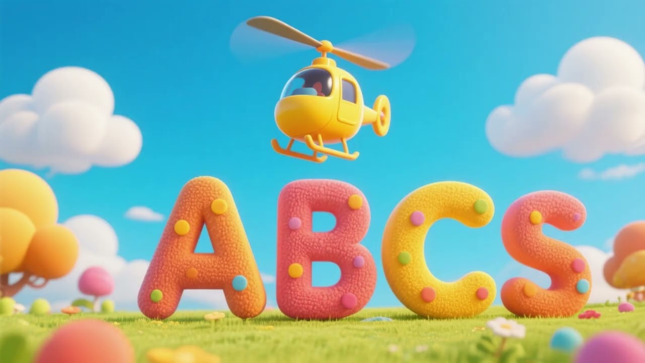 ABCs des gelben Hubschraubers – Alphabet-Kinderlied mit Flugspaß