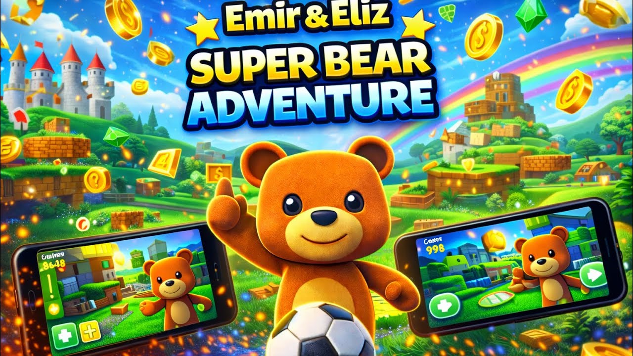 🐻 SÜPER AYI Super Bear Adventure! Emir & Eliz ile Eğlenceli Oyun 🎮