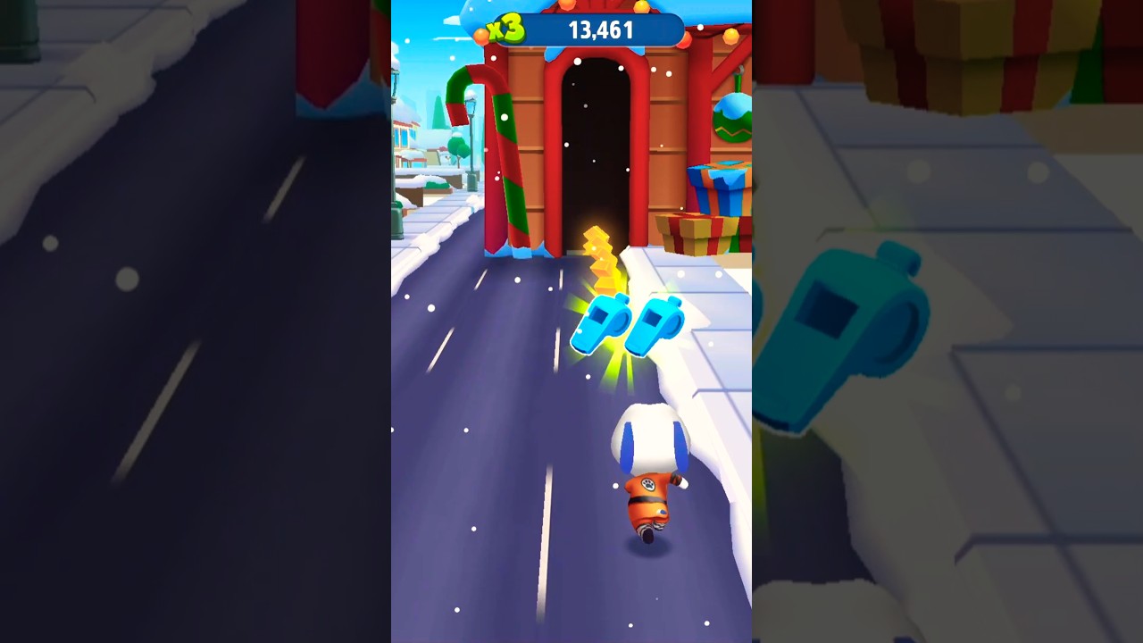 🎅 Santa Village vs Kung Fu Hank Chase 🐦&zwj;🔥 #hank #shorts #talkingtomgoldrun